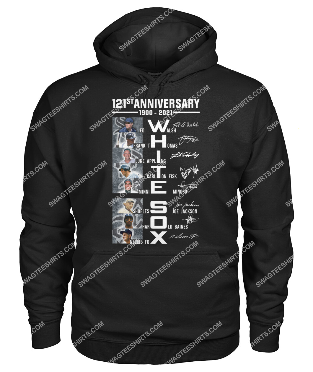 the chicago white sox 121st anniversary 1900 2021 signatures hoodie 1