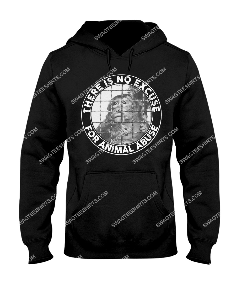 there's no excuse for animal abuse save animals hoodie 1