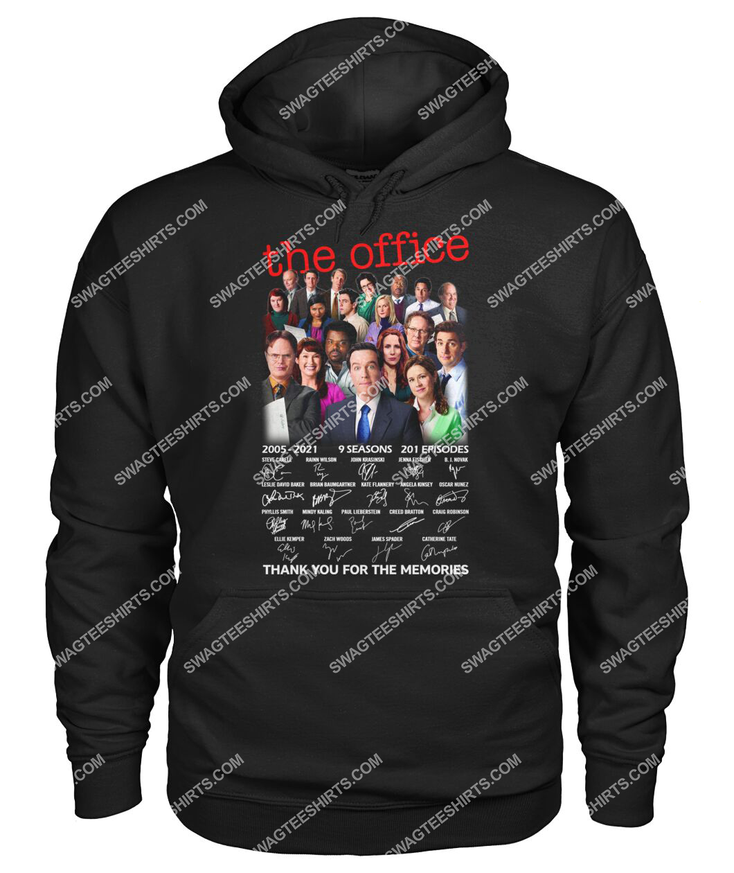 tv show the office thank you for the memories signatures hoodie 1