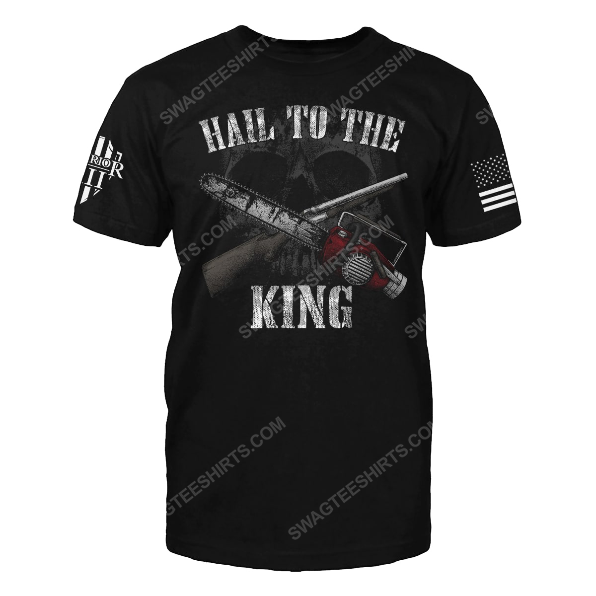 Hail to the king skull and saw shirt 2(1)