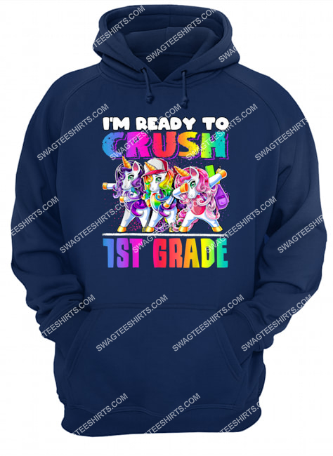 crush 1st grade dabbing unicorn back to school hoodie 1