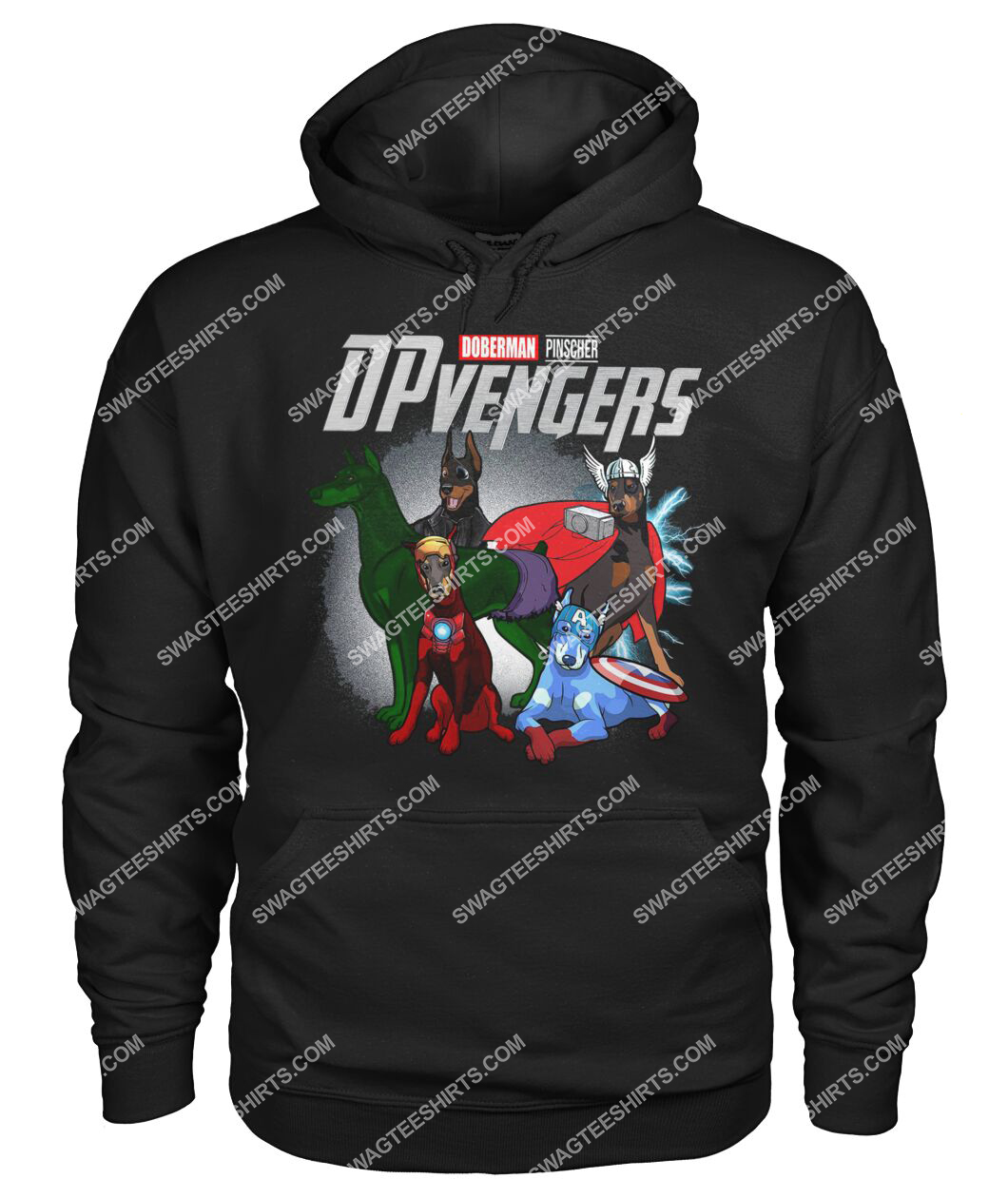 doberman pinscher dpvengers marvel avengers dogs lover hoodie 1