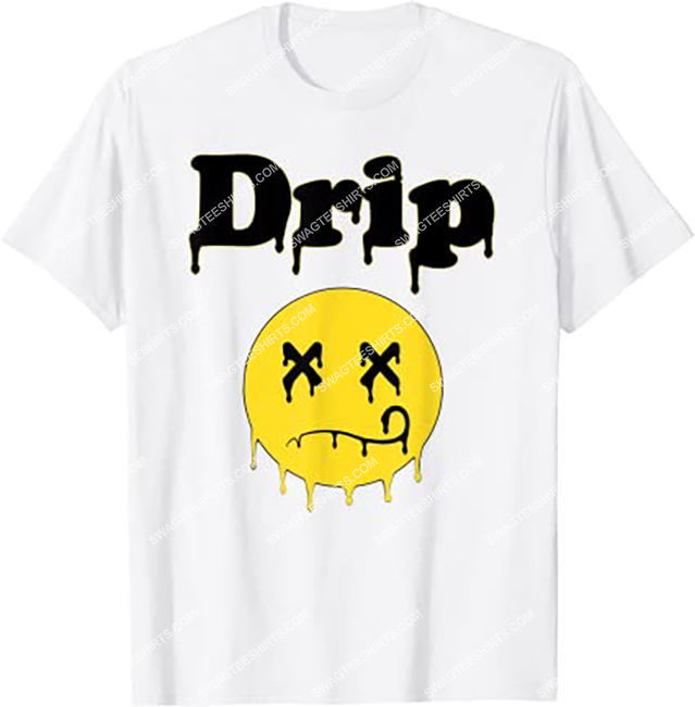 dripping smiley face melted smiley emoji shirt 1 - Copy (2)