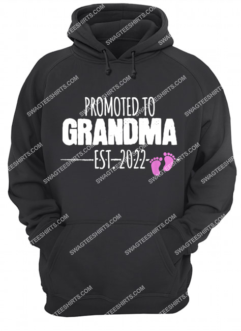 promoted to grandma 2022 baby announcement it's a girl hoodie 1