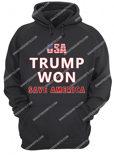 trump won democrat republican election political hoodie 1