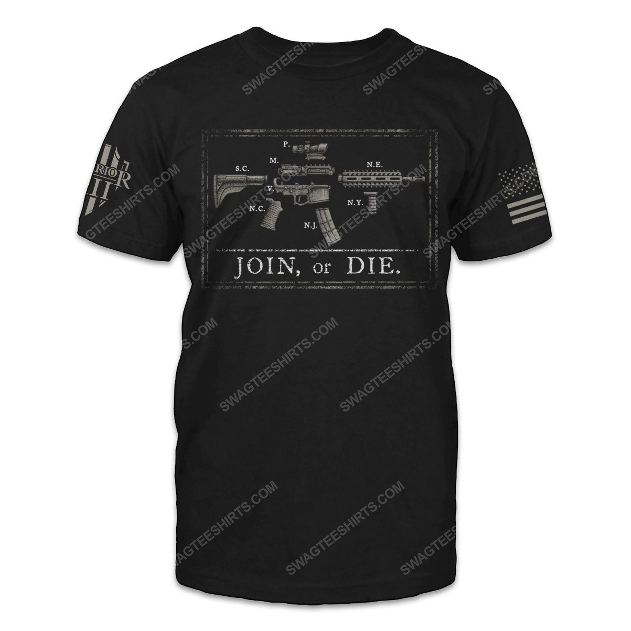 Gun join or die benjamin franklin shirt 2(1)