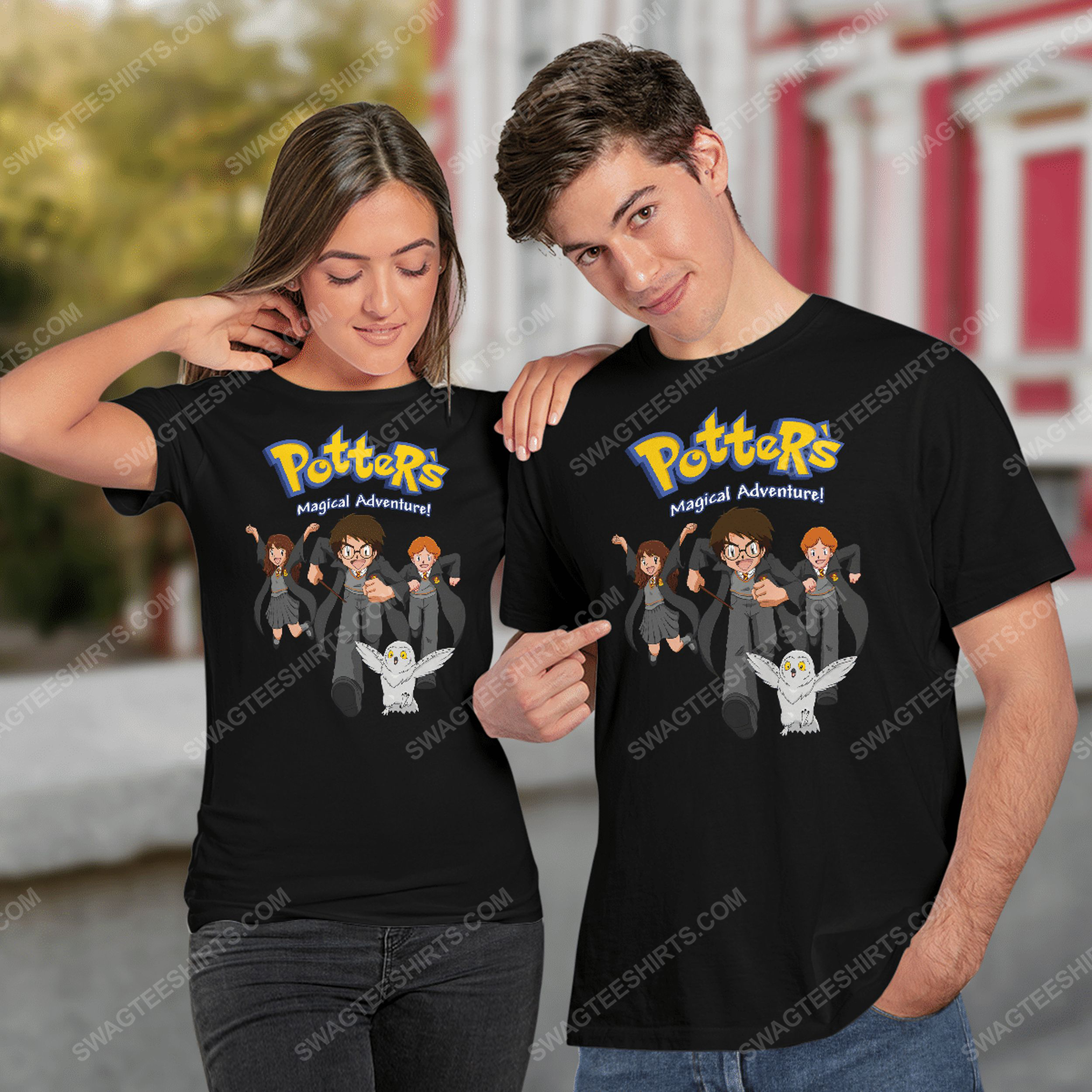 Magical adventure harry potter and pokemon tshirt(1)