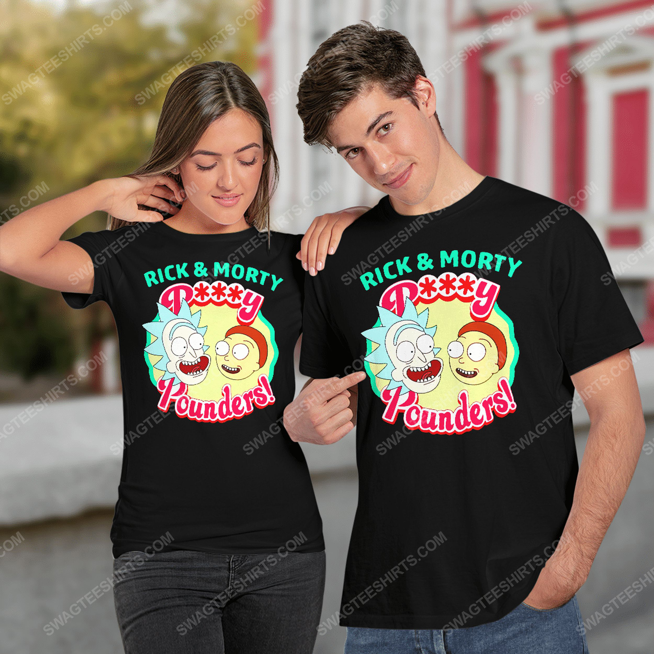 Tv show rick and morty pussy pounders tshirt(1)