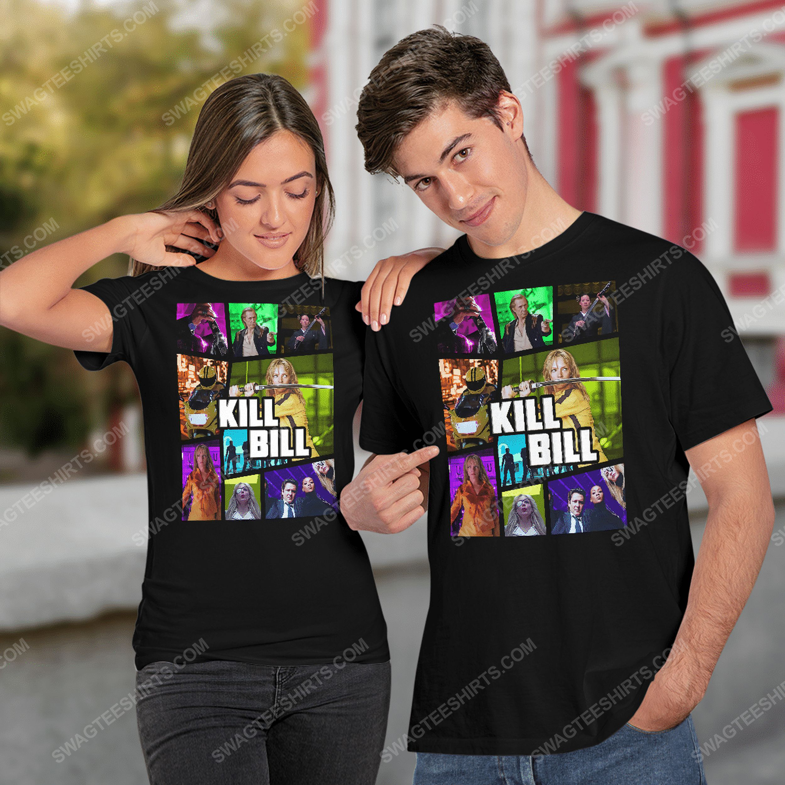Vintage kill bill and movies scenes tshirt(1)