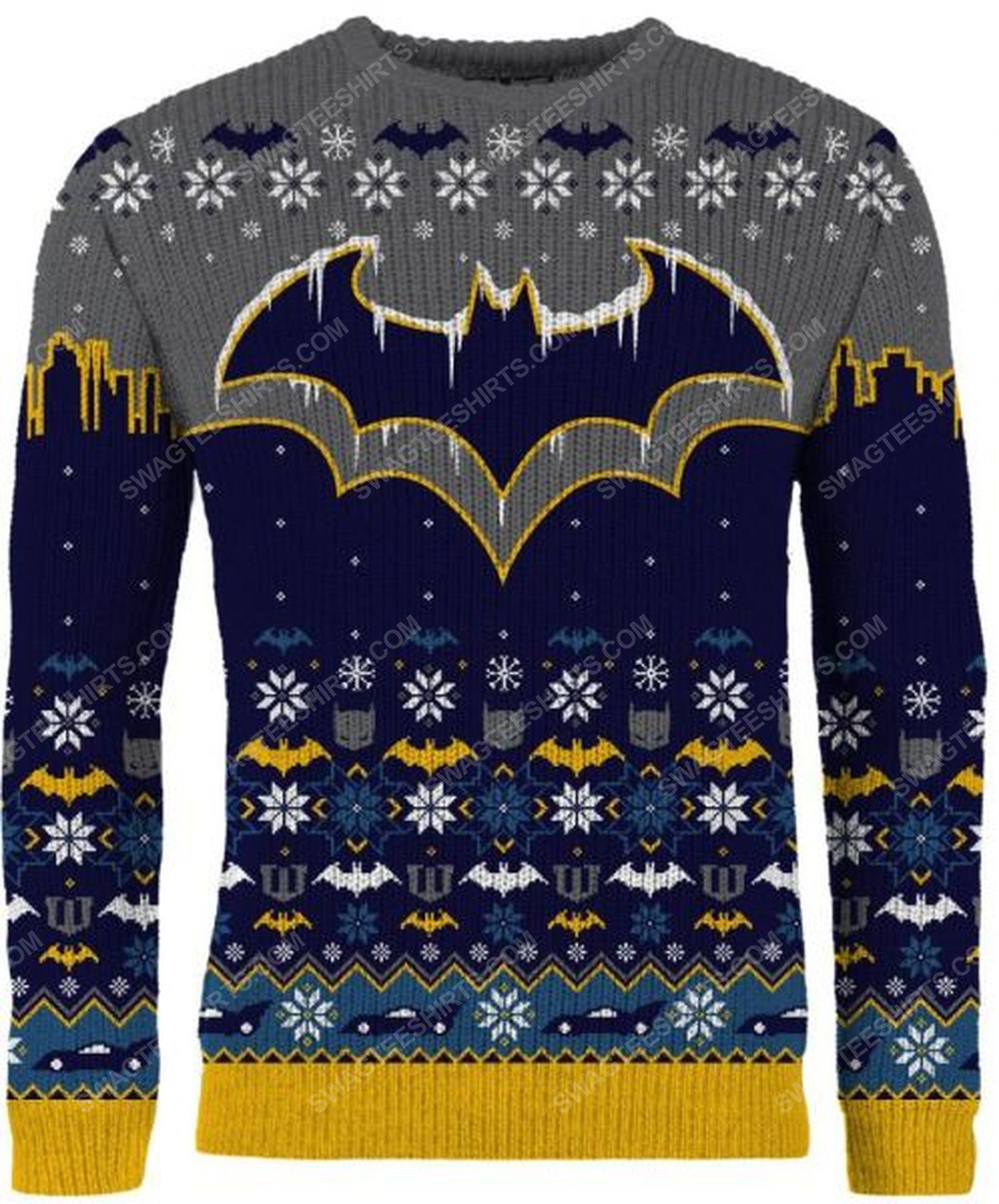 Batman symbol full print ugly christmas sweater 2 - Copy (2)