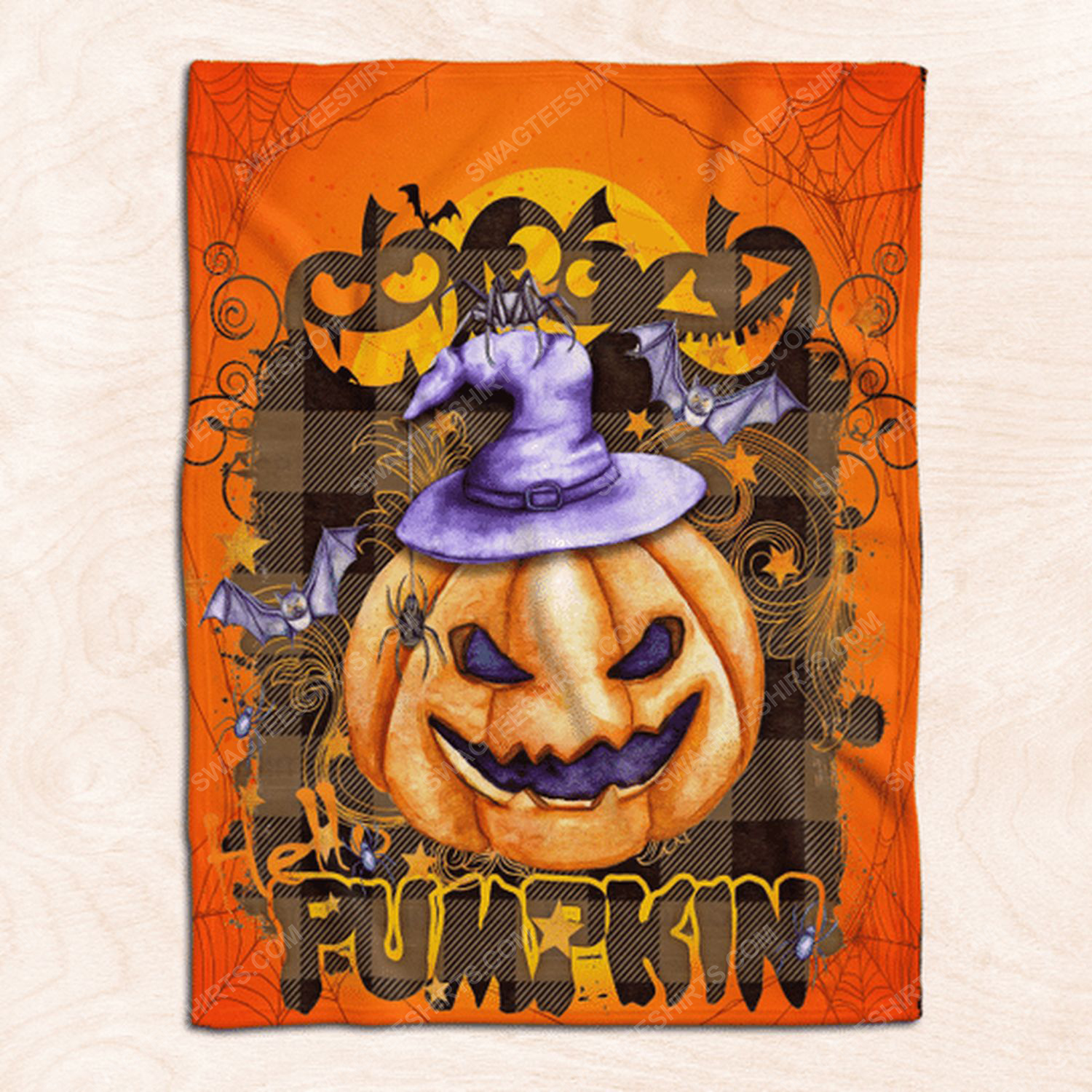 Boo boo pumpkin halloween blanket 3