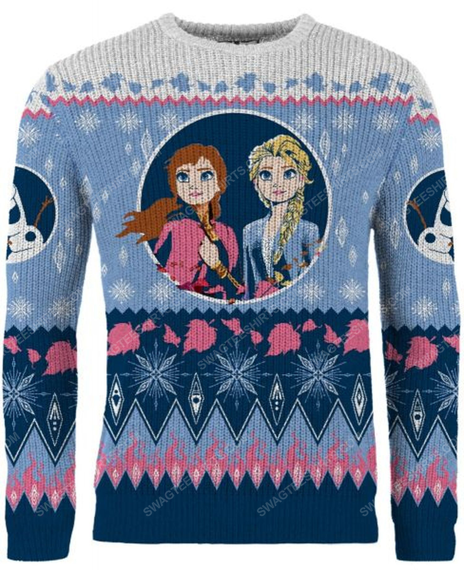 Christmas holiday frozen full print ugly christmas sweater 2 - Copy (2)
