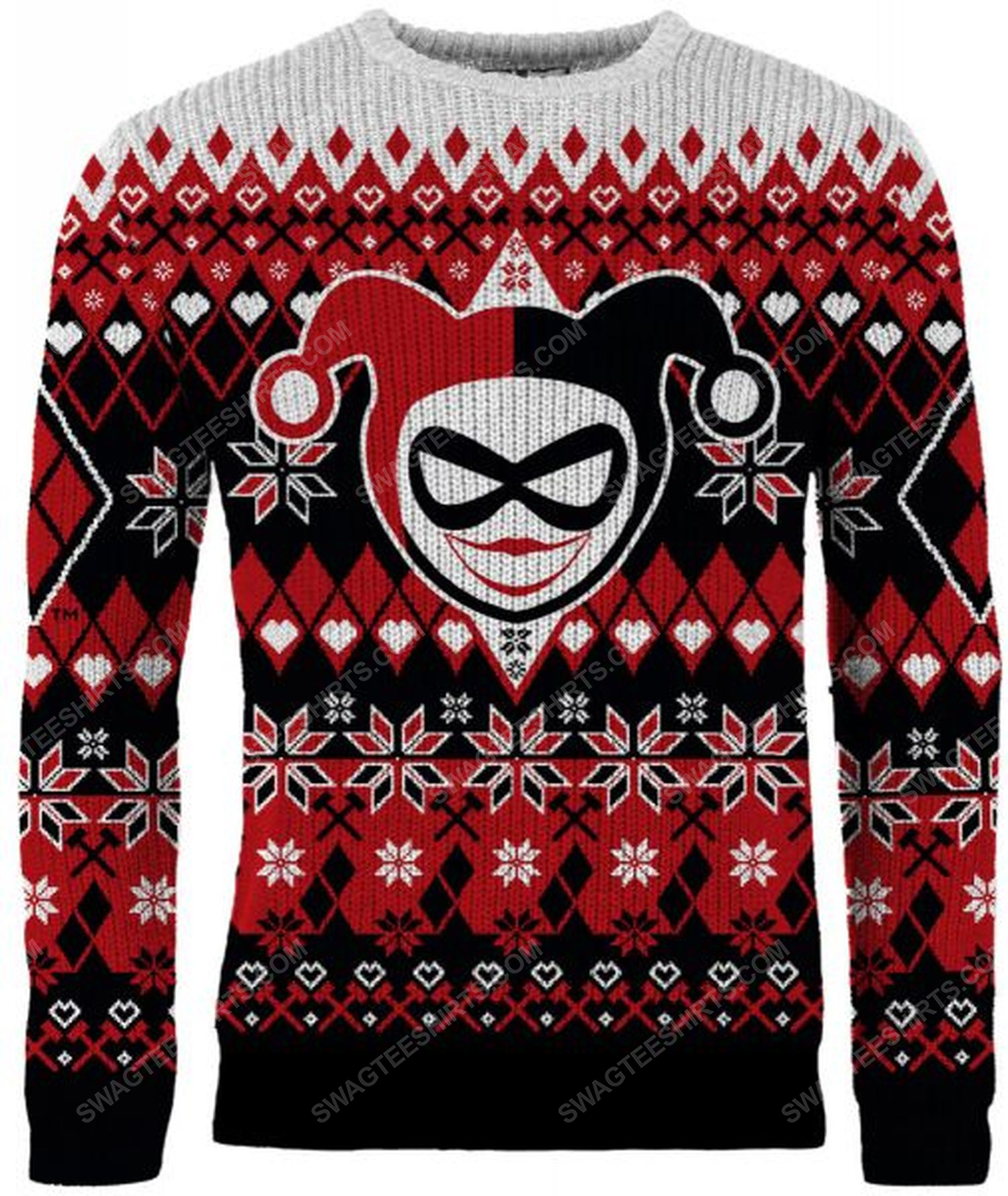 Christmas holiday harley quinn full print ugly christmas sweater 2 - Copy