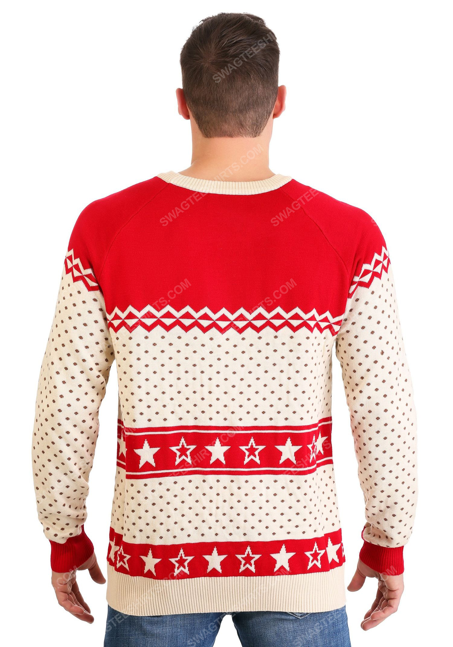 Christmas holiday sloth full print ugly christmas sweater 3