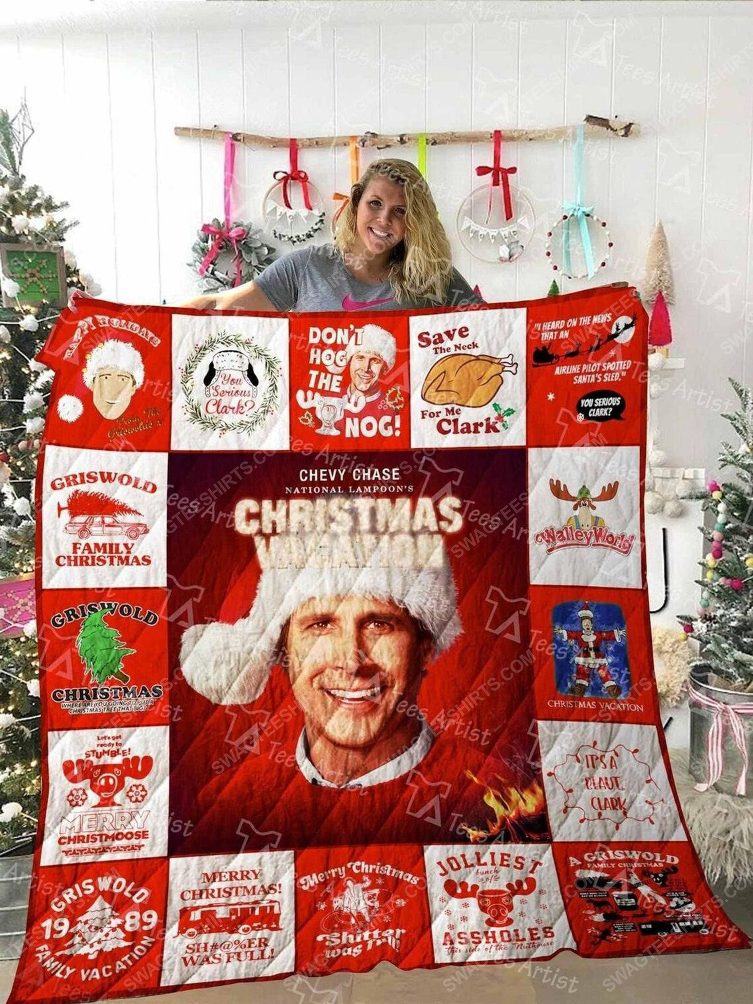 National lampoons christmas vacation griswold christmas blanket 2