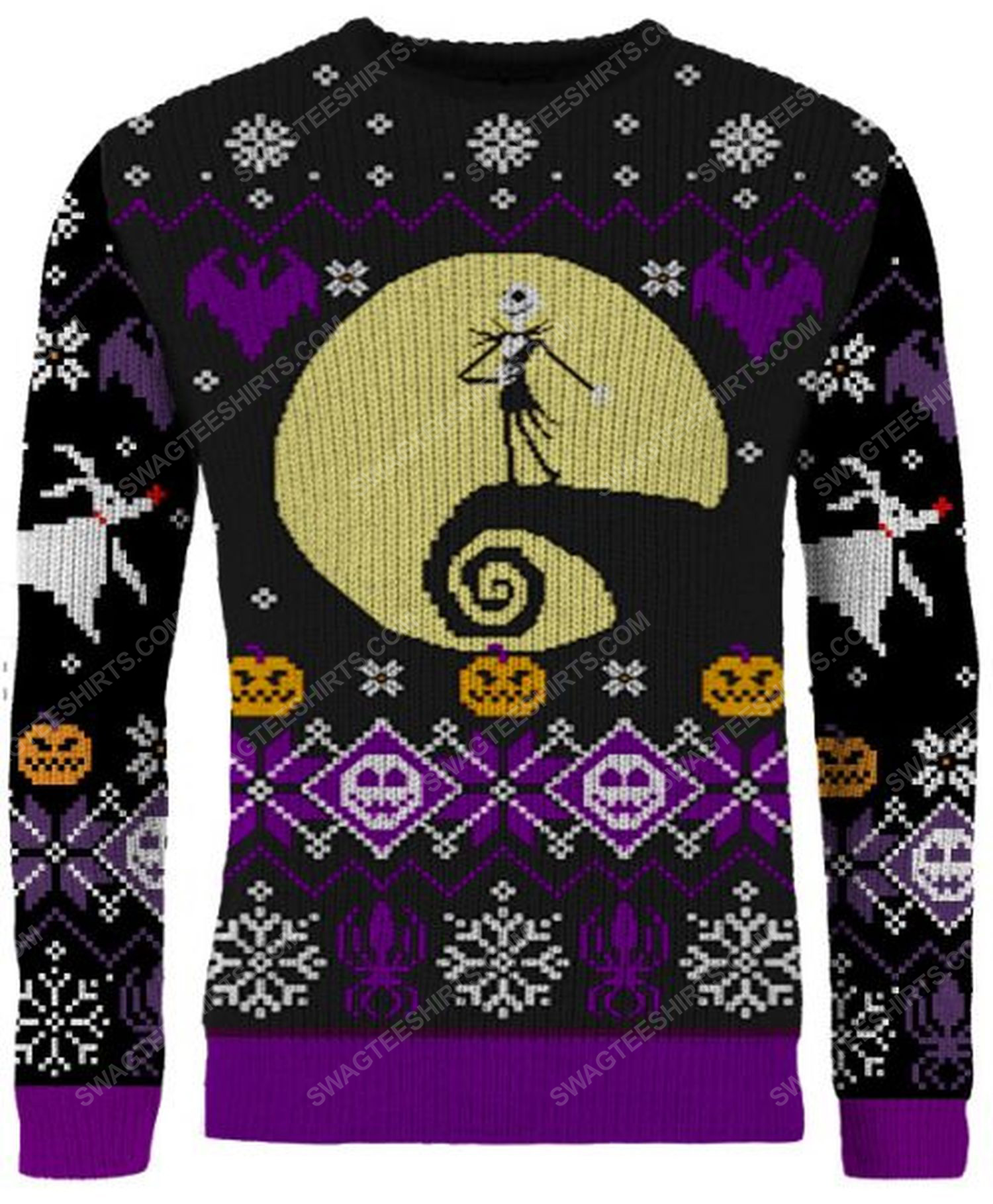 Nightmare before ugly christmas full print ugly christmas sweater 2 - Copy (2)