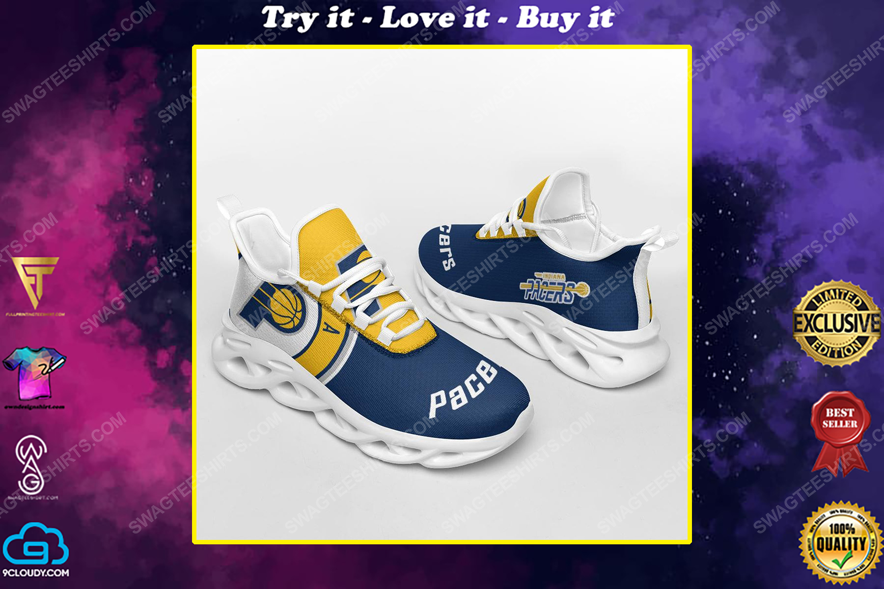 The indiana pacers basketball team max soul shoes