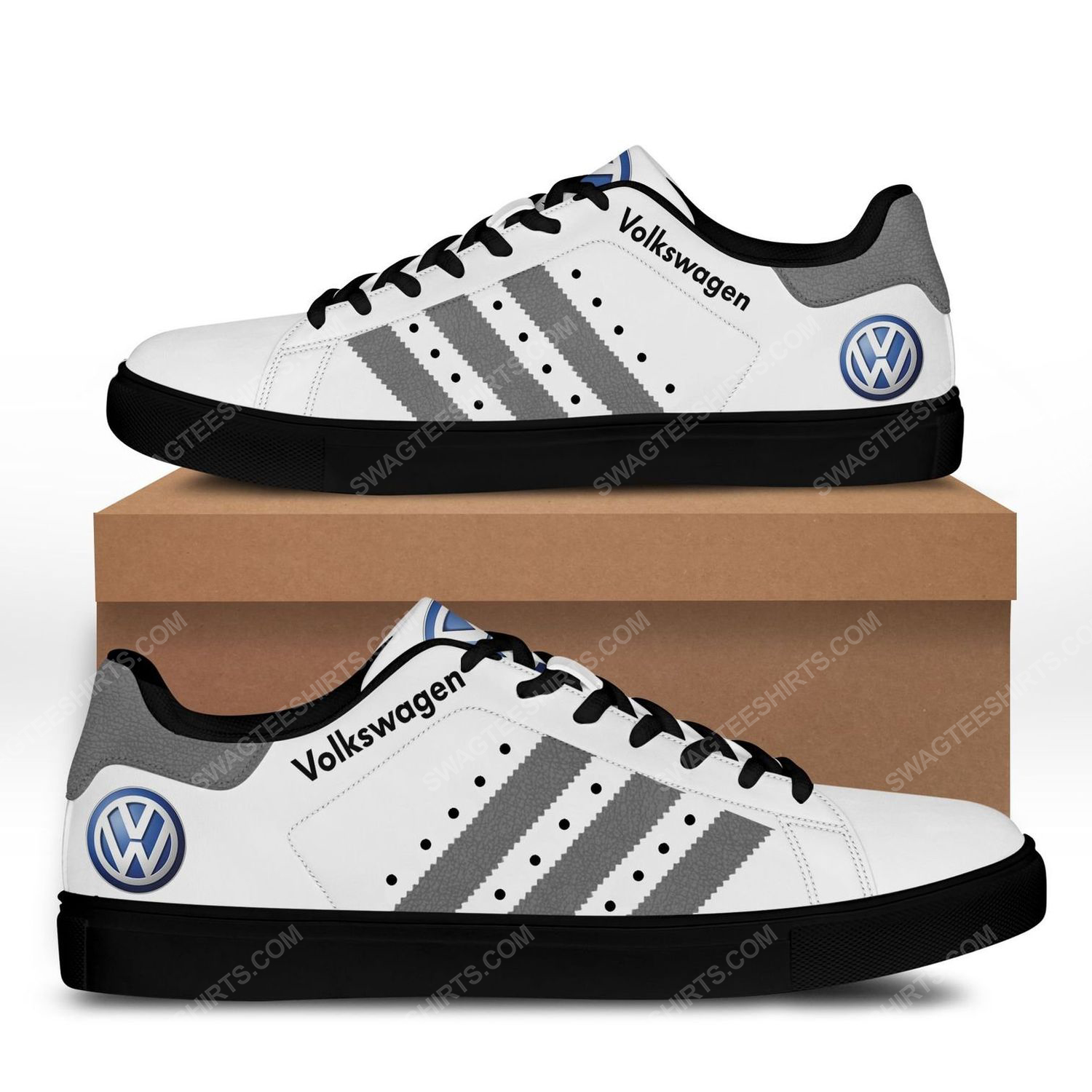 The volkswagen version grey stan smith shoes - black 1