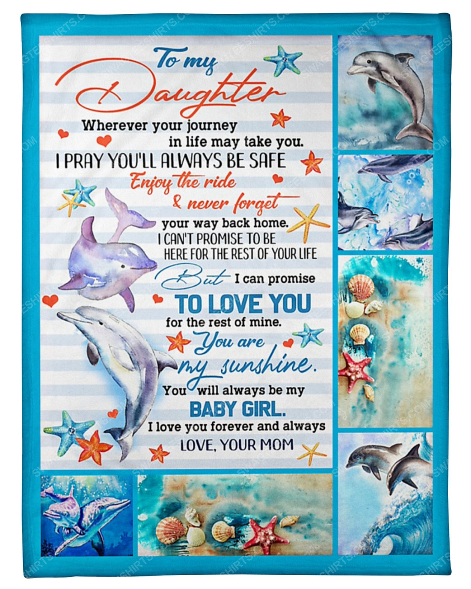 To my daughter you will always my baby girl blanket 2 - Copy (2)